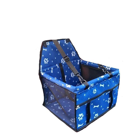Blue Footprint Pet Dog Cat Waterproof Carrier Bag Seat Pad 45X30x25cm