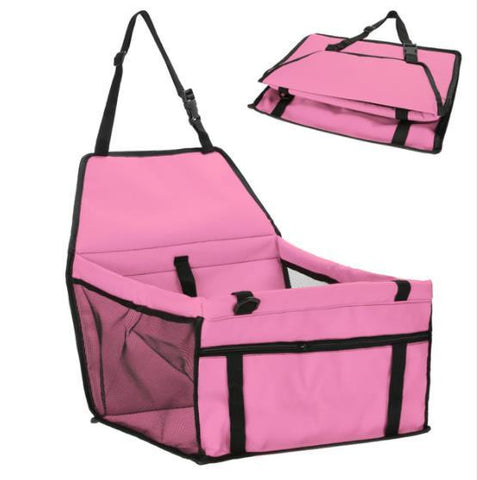 Pink Pet Dog Cat Waterproof Carrier Bag Seat Pad 45X30x25cm