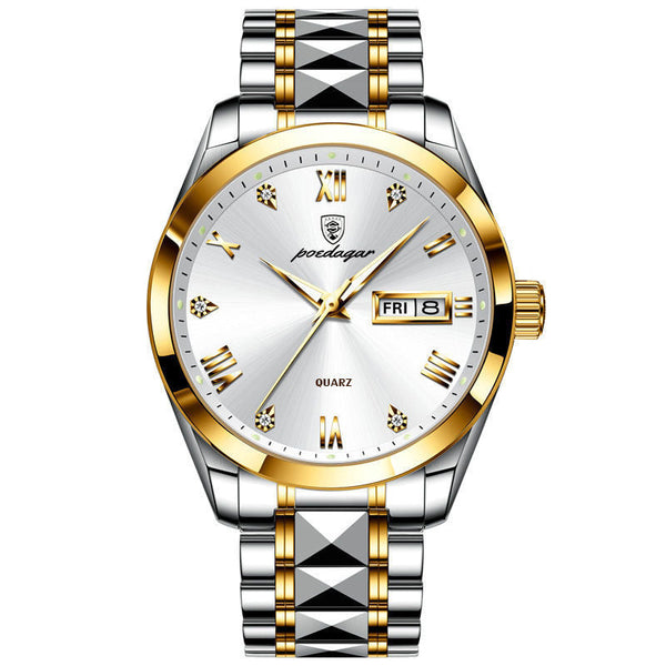 Veile Studios Waterproof Luminous Double Calendar Men's Wrist Watch Jewelry Watches