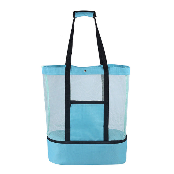 Insulated Food Delivery Bags Large Capacity Beach Picnic Camping Mesh Tote Bag With Cooler Durable Multi