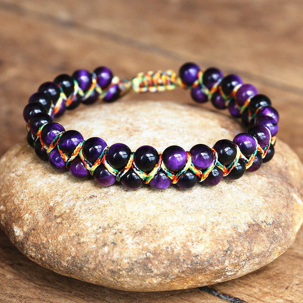 Veile Studios Handwoven Tigereye Bracelet Unisex Employee Benefits Personality Bracelets