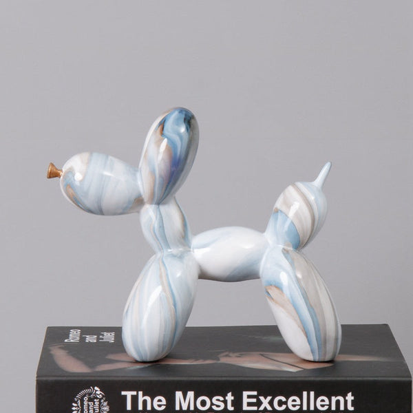 Fluid Balloon Dog Resin Ornaments Creative Living Room Home Artifact Desktop Sculptures & Figurines