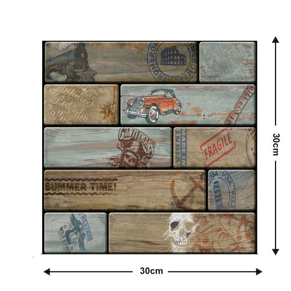 3D Brick Wallpaper Living Room Bedroom Kitchen Easy Stickers Wall Stickers