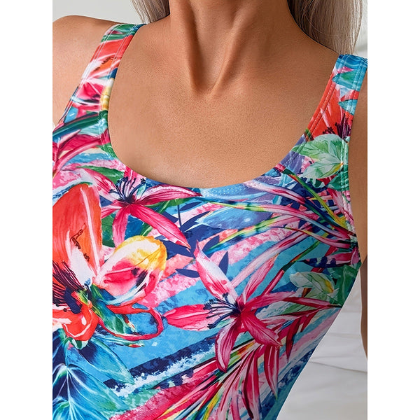 One Piece Swimsuit Printed Women's Bikini Swimwear