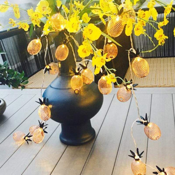 Indoor 2M 20Led Cute Pineapple Shaped Charming Fairy Outdoor String Lights