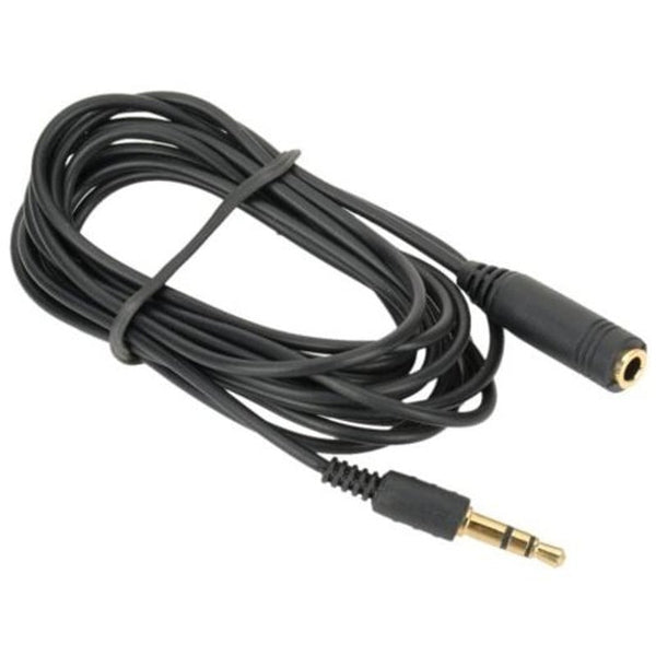 2M 3.5Mm Jack Stereo Audio Extension Cable Male To Female Cord Black Audio Cables & Adapters