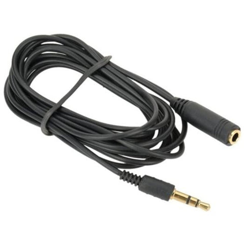 2M 3.5Mm Jack Stereo Audio Extension Cable Male To Female Cord Black