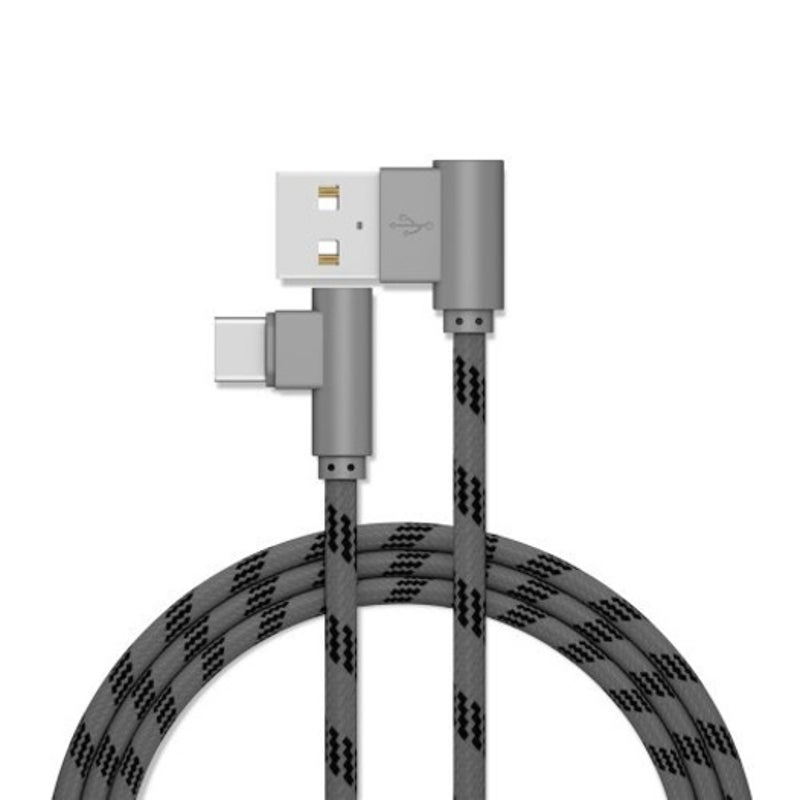 2M 90 Degree Type Cusb Cable Fastcharge Data Cord Microusb Multi A