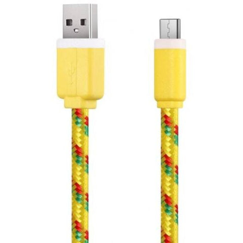 2M Type C Sync Data Cable Yellow