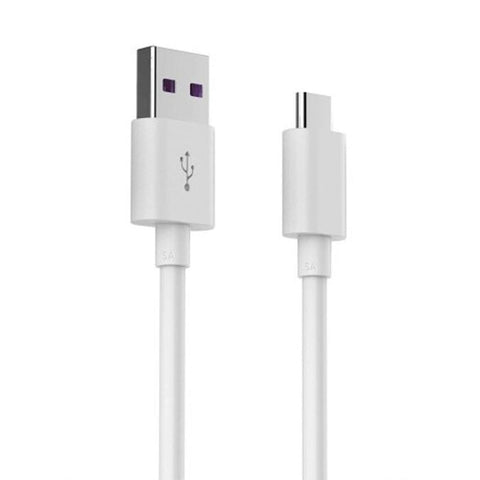2M Usb Type C 5A Super Charger Cable For Huawei Mate 20 Pro / P20 Lite P10 White