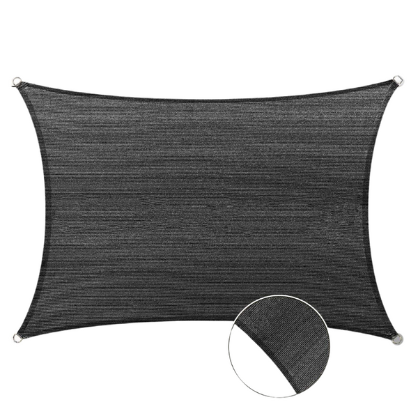2M X 3M Grey Rectangle Sun For Patios Uv Outdoor Canopy Backyard Sunshades Shade Sails