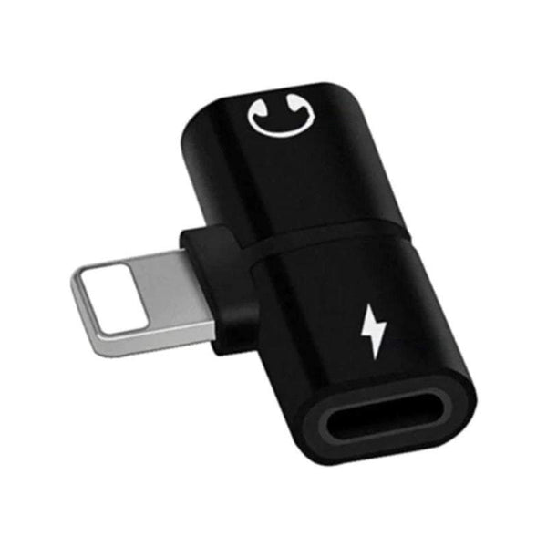 Mobile Phone 2Pack In 1 Dual 8 Pin Adapter Headphone Jack Converter For Iphone Cables & Adapters