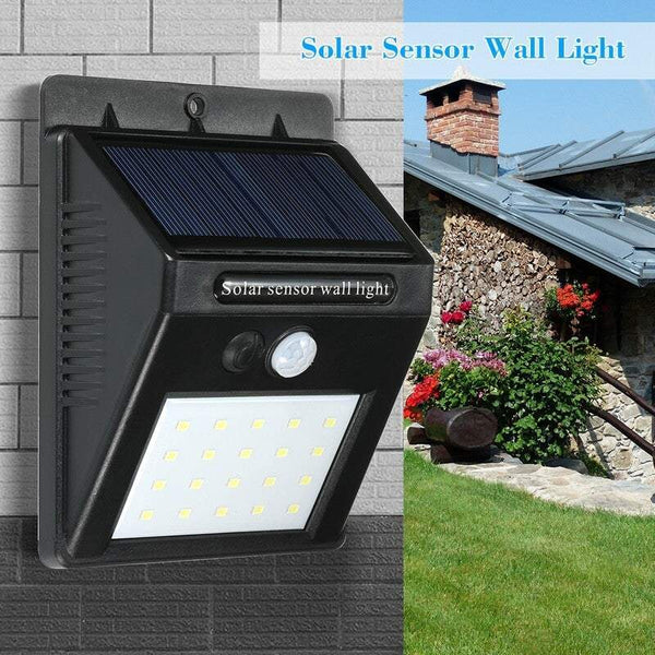 Solar Induction Motion Sensor Wall Lights Ip64 Waterproof Led Outdoor Garden Street Landscape & Walkway Lights