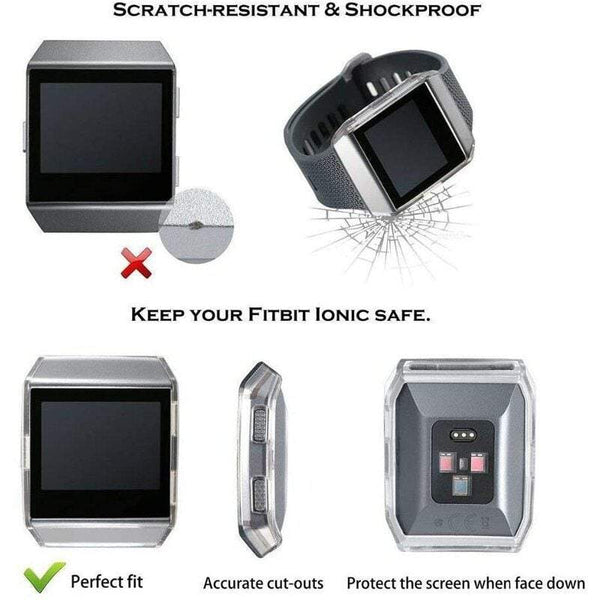 Smart Watches 2Pack Case For Fitbit Ionic Superguardz Heavy Duty Slim Shockproof Protective Cover Smart Watch Cases