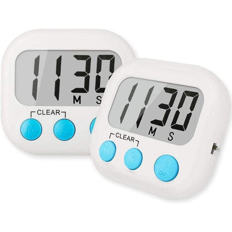 Kitchen 2Pack Digital Magnetic Behind Large Lcd Display Alarm Clock Countdown Of Minutes And Seconds With On / Off Switch Suitable For Family Exercise