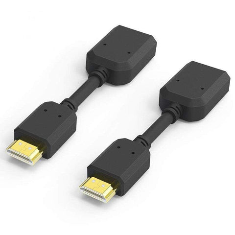 2Pack Hdmi Extension Cable Extract Me High Speed Male To Female Extender Adaptor Converter Support 4K2k Roku Stick Tv Hdtv Ps3 / Xbox360 Laptop And Pc