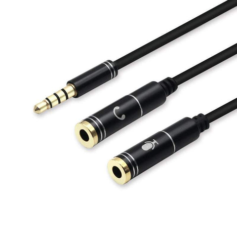 Audio Video Cables 3.5Mm Jack Aux Splitter For Headphone Earphone Adapter Microphone
