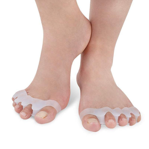 2 Pack Toe Separators Silicone Bunion Hallux Valgus Protector Divider Foot Care