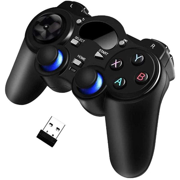 Game Controllers 2Pack Usb Wireless Handle 2.4G Is Compatible With Sony Playstation Ps2 Pc / Laptop Windows Xp 7 8 10 And Ps3 Android Steam