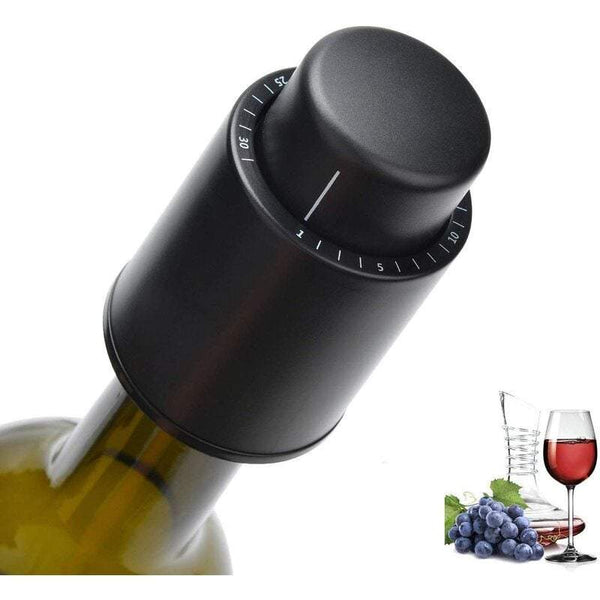 Wine Stoppers 2Pack Bottle With Time Scale Real Vacuum Reusable Preserver Corks Bottle Stoppers