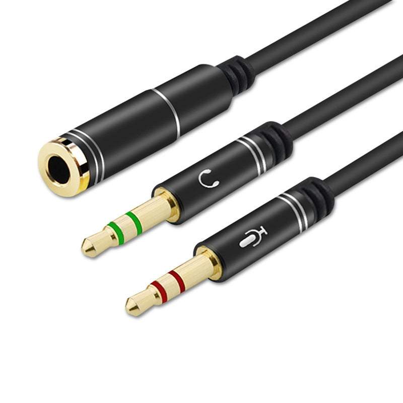 Audio Video Cables 3.5Mm Headphone Microphone Splitter Adapter Cables ...
