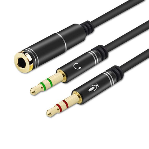 Audio Video Cables 3.5Mm Headphone Microphone Splitter Adapter Cables & Adapters