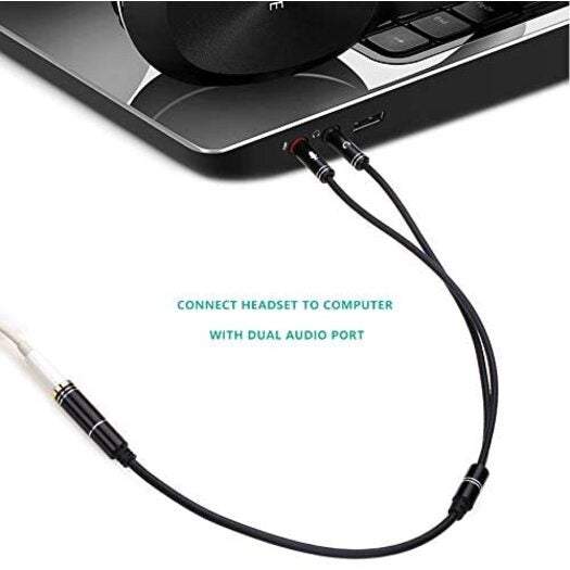 Audio Video Cables 3.5Mm Headphone Microphone Splitter Adapter Cables & Adapters