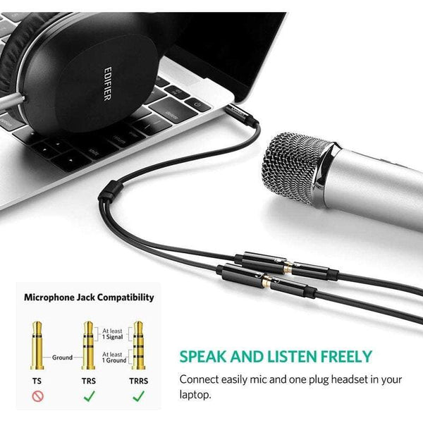 Audio Video Cables 3.5Mm Jack Aux Splitter For Headphone Earphone Adapter Microphone Cables & Adapters