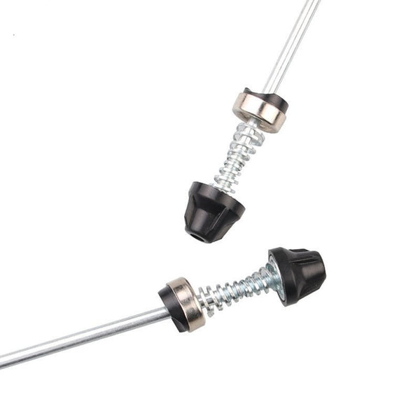 2Pair Bicycle Hub Quick Release Rod Mountain Road Bike Front Rear Tools Black Skewers