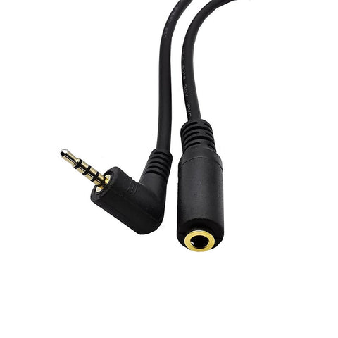 2Pc 2.5Mm 4 Pole Male Plug To 3.5Mm Female Jack Audio Stereo Headphone Earphone Converter Cable Adapter 20Cm