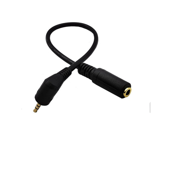 2Pc 2.5Mm 4 Pole Male Plug To 3.5Mm Female Jack Audio Stereo Headphone Earphone Converter Cable Adapter 20Cm Cables & Adapters