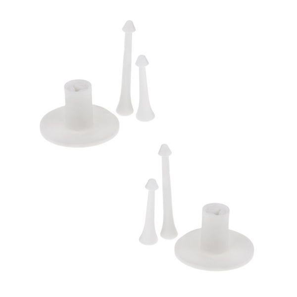 2Pcs Golf Tee Rubber Holder Tees 3 Inch 1 / 4 Long Practice Swing Trainer Training Golf Balls