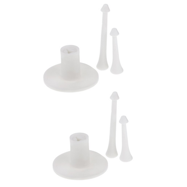 2Pcs Golf Tee Rubber Holder Tees 3 Inch 1 / 4 Long Practice Swing Trainer Training Golf Balls