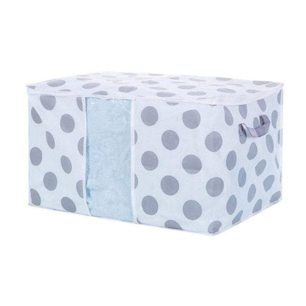 Woven Fabric Quilt Blanket Storage Bag Foldable Zipper Box Organisation Storage Boxes