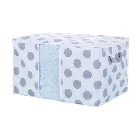 Woven Fabric Quilt Blanket Storage Bag Foldable Zipper Box Organisation Storage Boxes