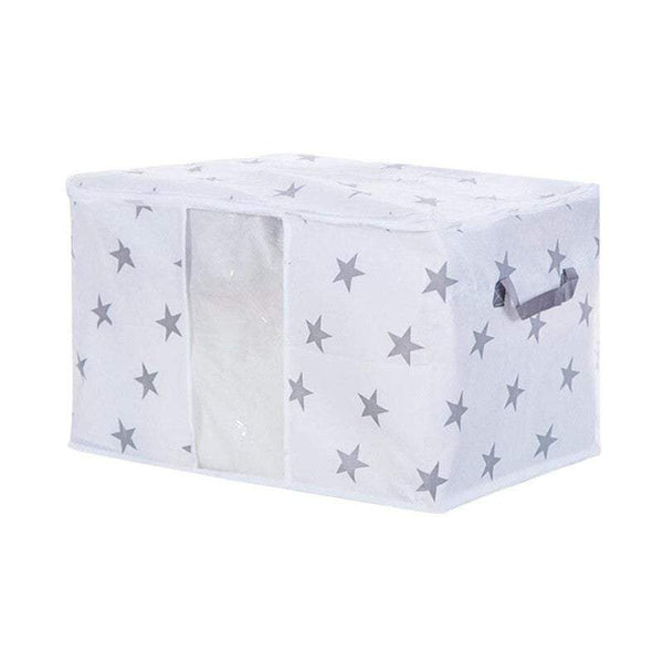 Woven Fabric Quilt Blanket Storage Bag Foldable Zipper Box Organisation Storage Boxes