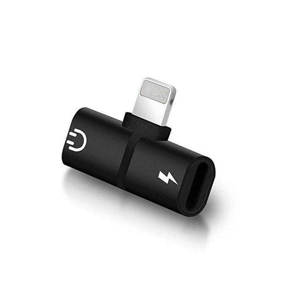 Mobile Phone 2Pcs In 1 Dual Ports Splitter Adapter Headphone Compatible With Iphone 7 / Plus 8 X Xs Max Xr Cables & Adapters
