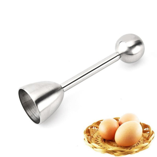 Stainless Steel Boiled Egg Topper Shell Cutter Knocker Opener Kitchen Tool Peelers & Slicers