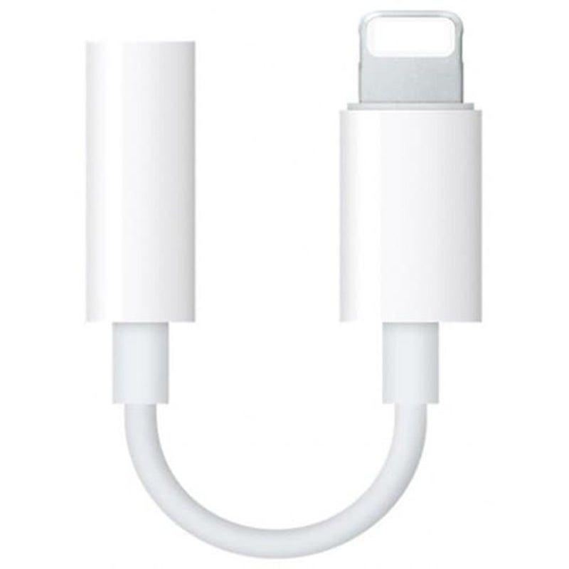 2Pcs 3.5Mm Jack Aux Headphone Audio Adapter Cable For Iphone 7 Plus / 6 White Cables & Adapters