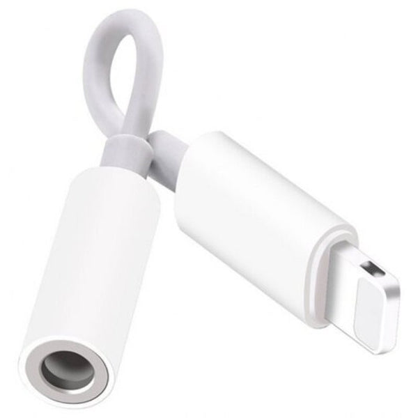2Pcs 3.5Mm Jack Aux Headphone Audio Adapter Cable For Iphone 7 Plus / 6 White Cables & Adapters