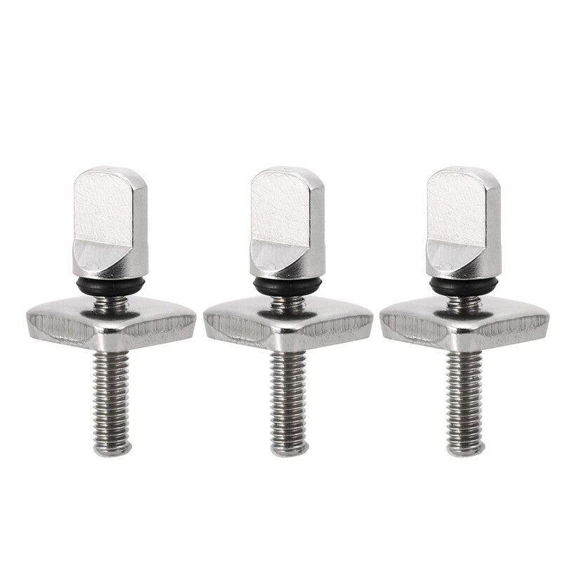 2Pcs 3Pcs Tool Free Stainless Steel Longboard Plate No Surfboard Fin Screws