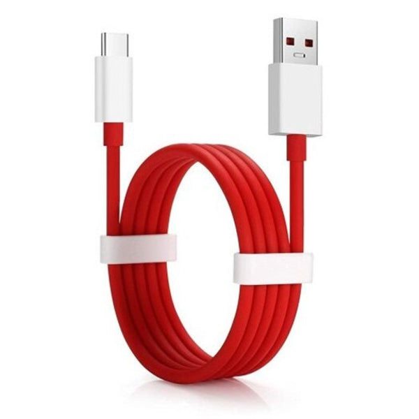 2Pcs 4A Fast Charging Data Transfer Cable For Oneplus 7 Pro / 6T 5T Red Cables & Adapters