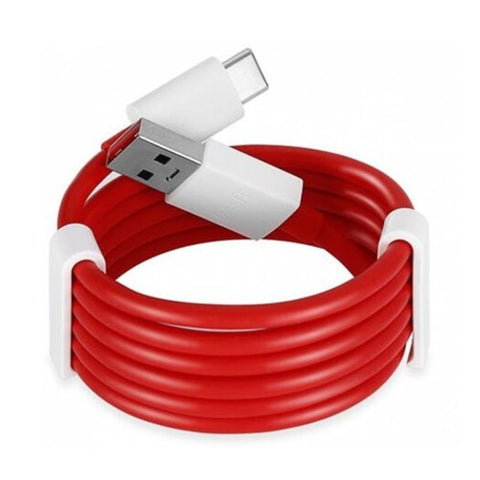 2Pcs 4A Fast Charging Data Usb Type Cable For Oneplus 6T / 5T 3T Red