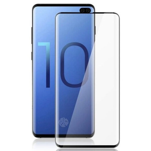 4D 0.26Mm 9H Curved Full Screen Tempered Glass For Samsung Galaxy S10 Plus Black Screen Protectors