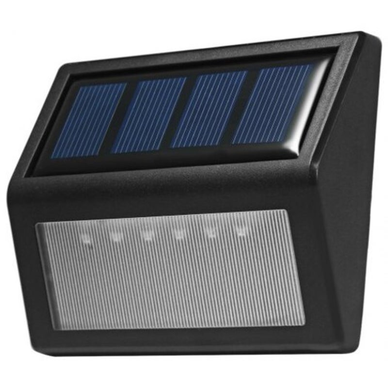 6 Leds Light Control Solar Garden Lamp Black Landscape & Walkway Lights