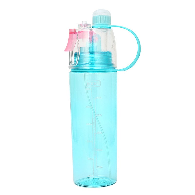 Water Bottles 600Ml Sport Cycling Mist Spray Water Gym Beach Leak Proof Drinking Bottle