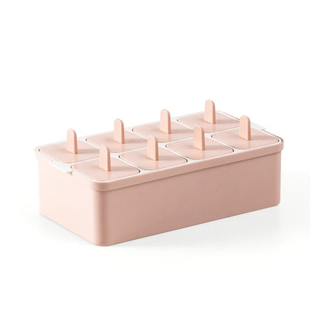 8 Grids Ice Cream Mold With Stick Thawing Box Cube Popsicle Maker Ice Cream & Frozen Yoghurt Makers