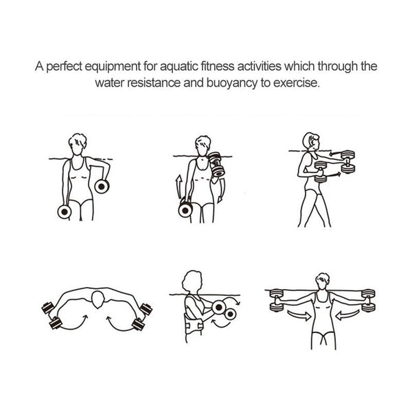 Aquatic Fitness Equipment Aquatic Dumbbells Red