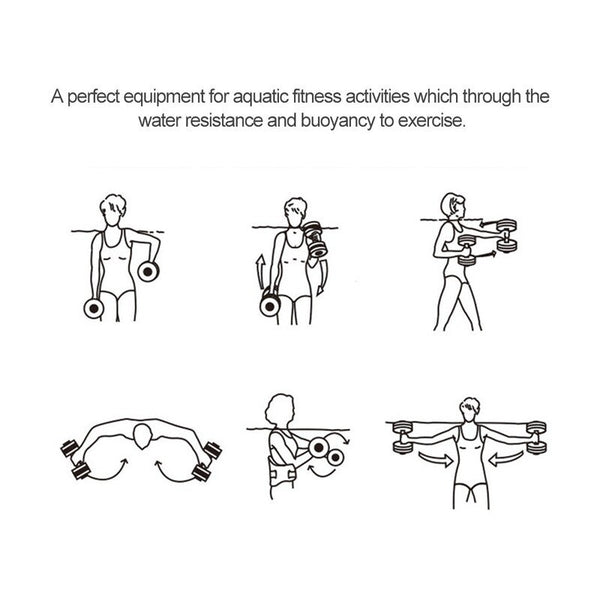 Aquatic Dumbbells Red Aquatic Fitness Equipment