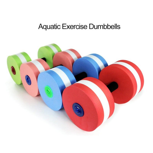 Aquatic Dumbbells Yoga Fitness Water Foam Floating Barbell Green